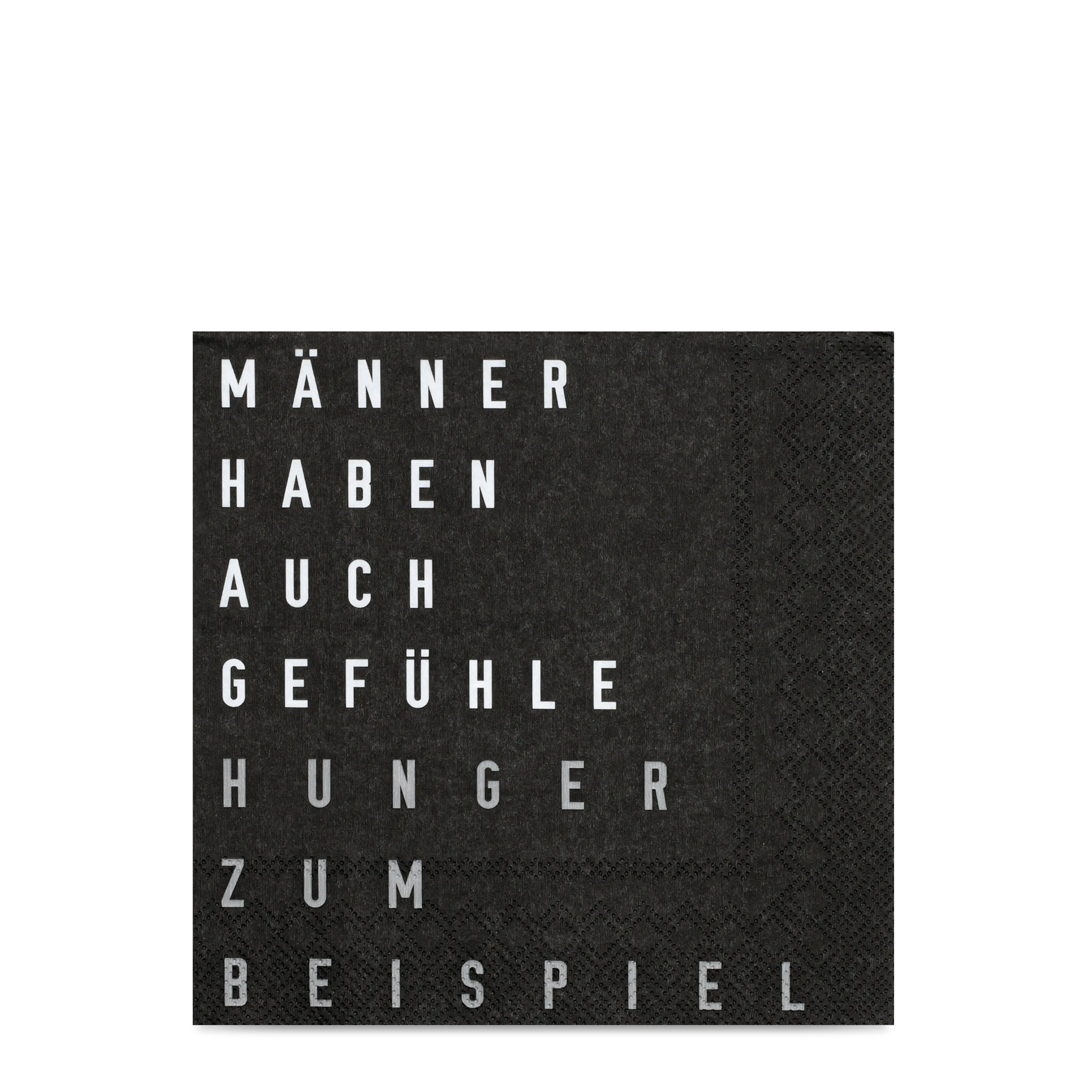 Serviette Maenner haben auch Gefuehle
