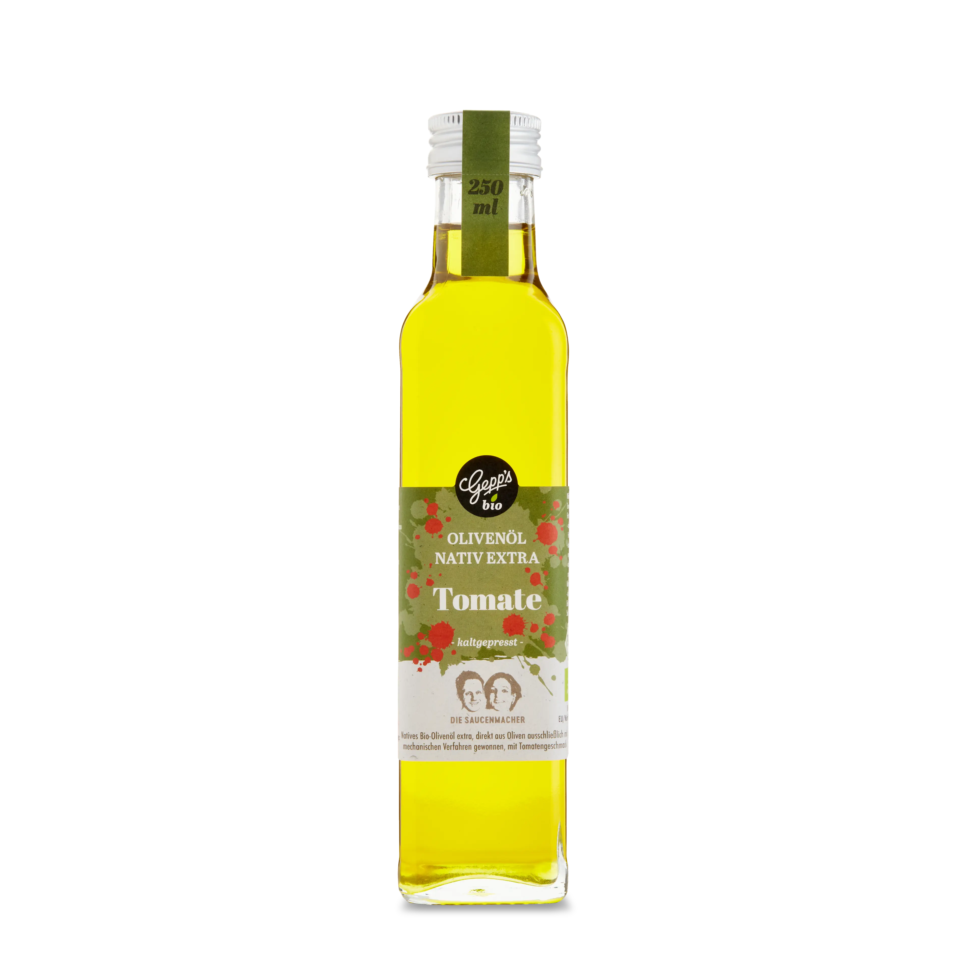 Extra natives Bio-Olivenöl mit Tomate
