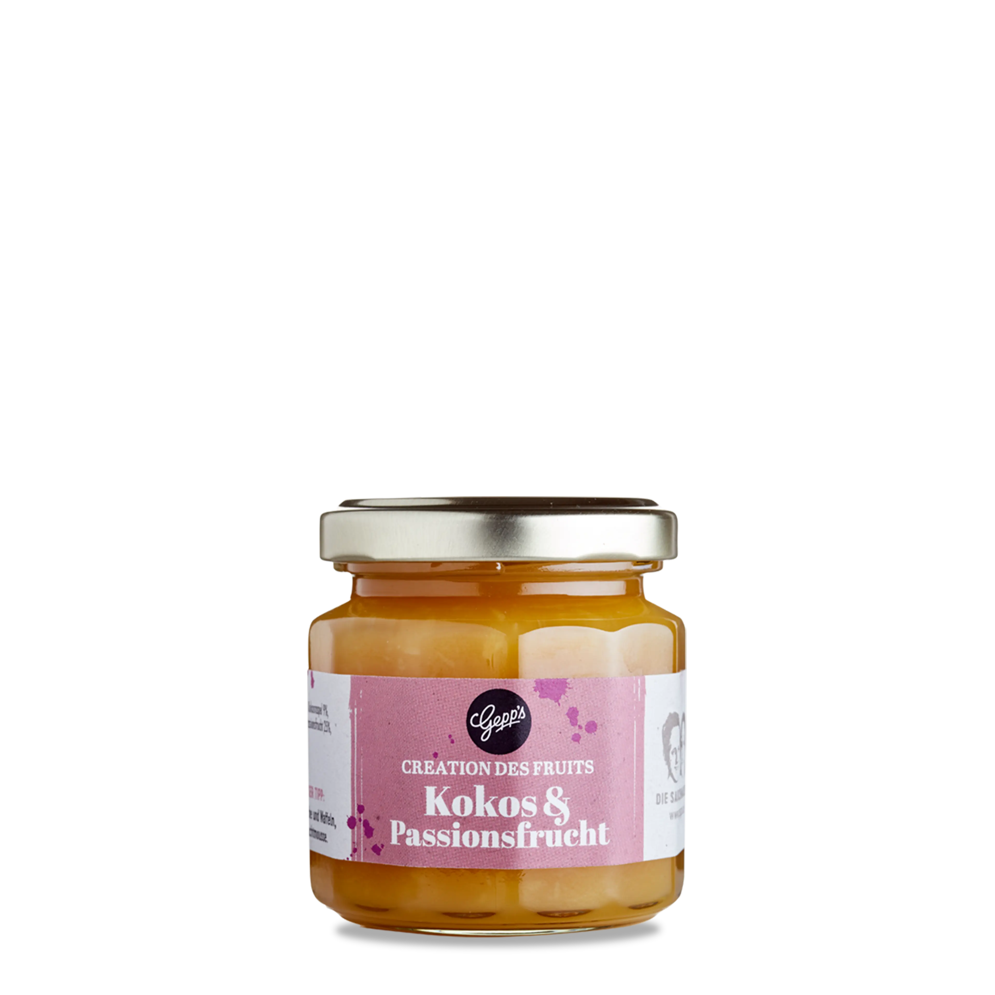 Fruchtaufstrich Kokos und Passionsfrucht