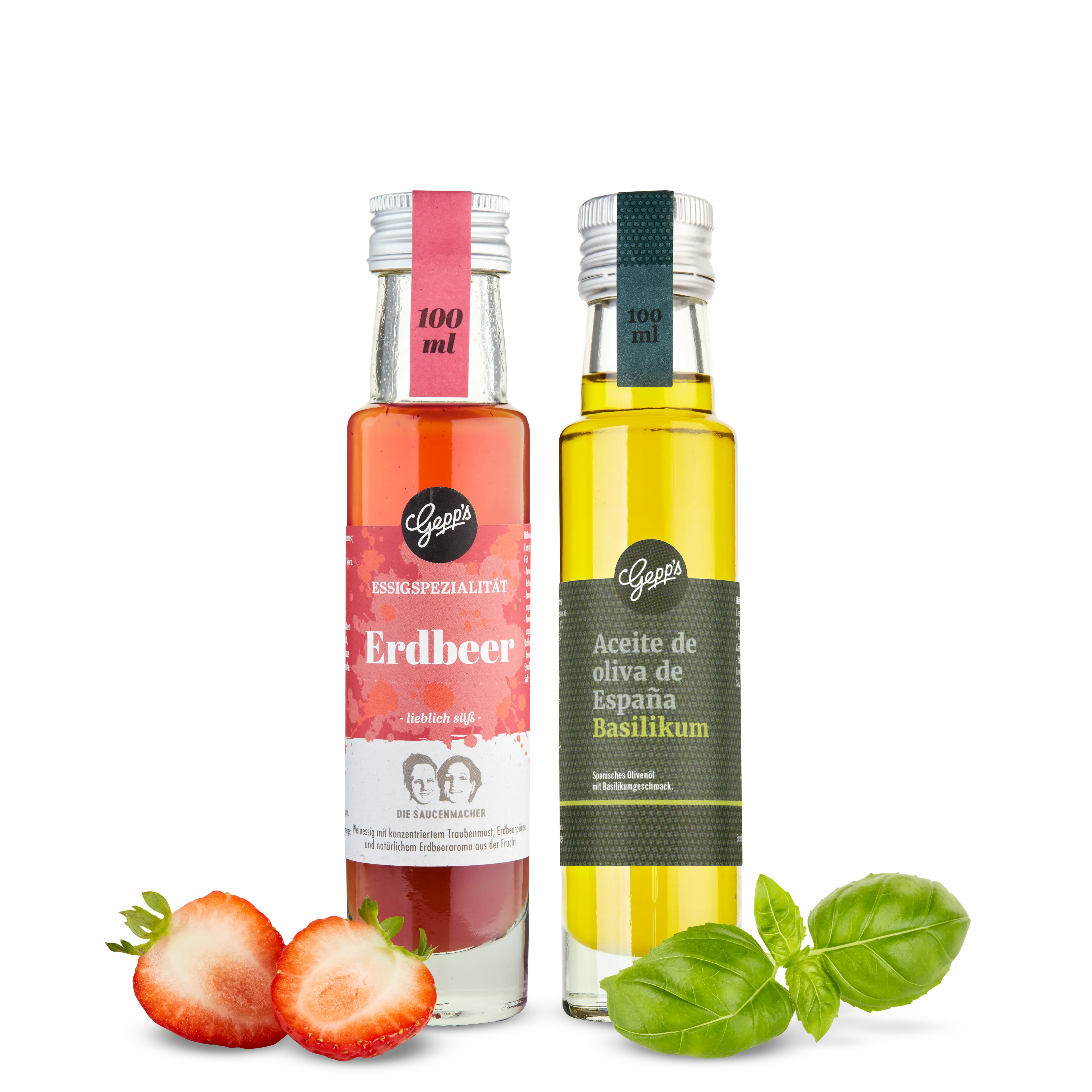 Salatdressing Erdbeer & Basilikum