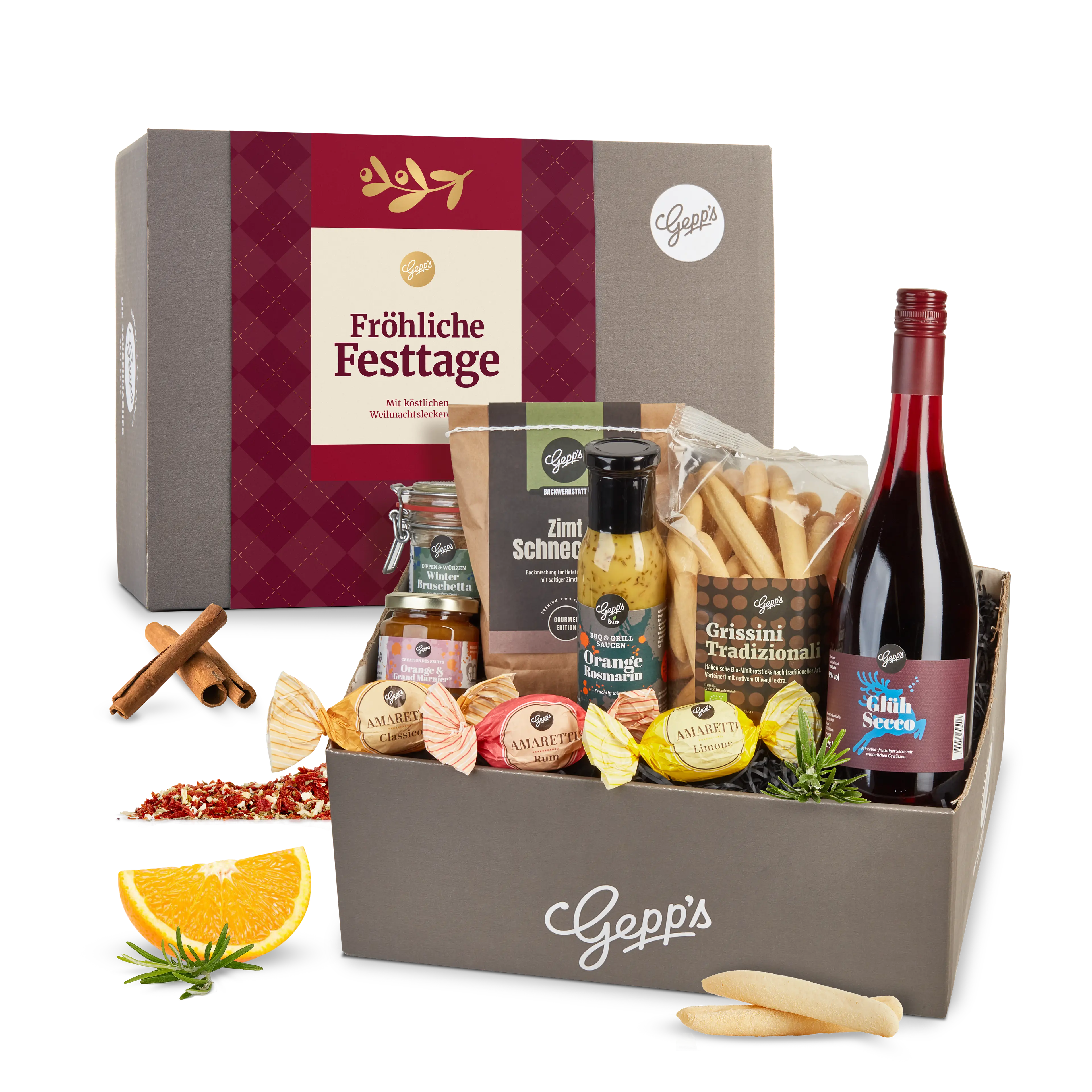 Präsentkorb Fröhliche Festtage