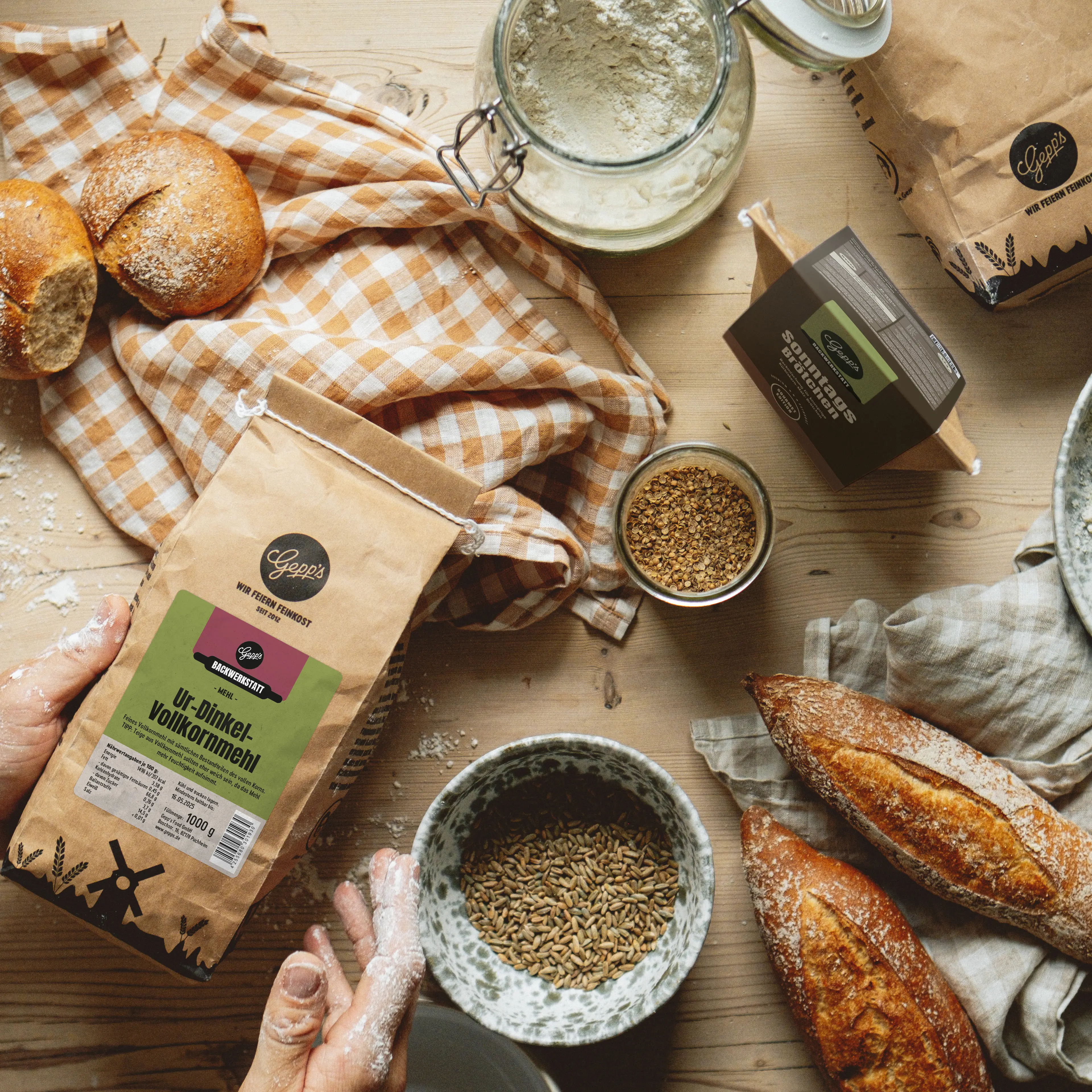 Frische Sonntagsbroetchen einfach zuhause gebacken