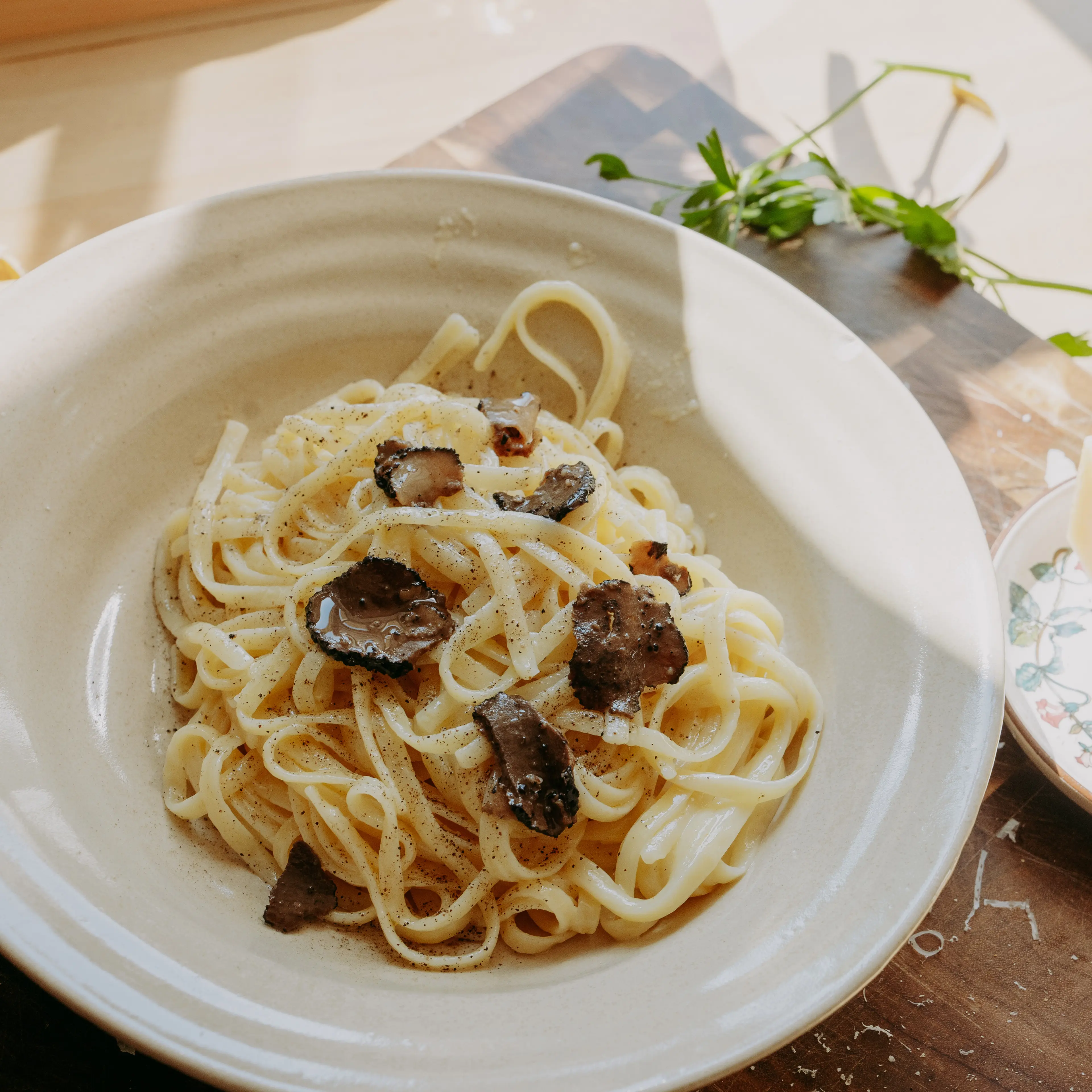 Pasta mit Olivenoel Trueffel