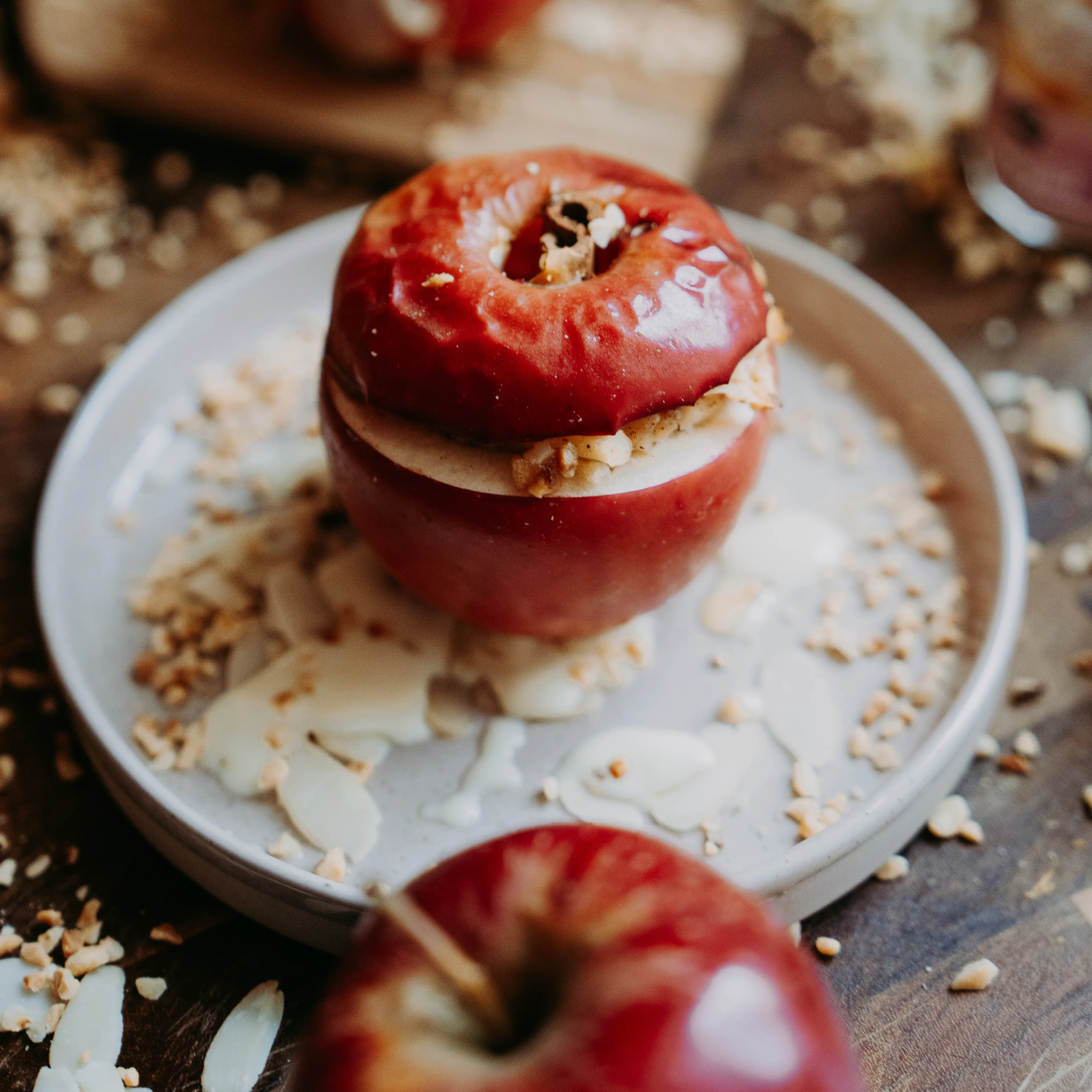 Bratapfel mit Bio Olivenoel Zimt