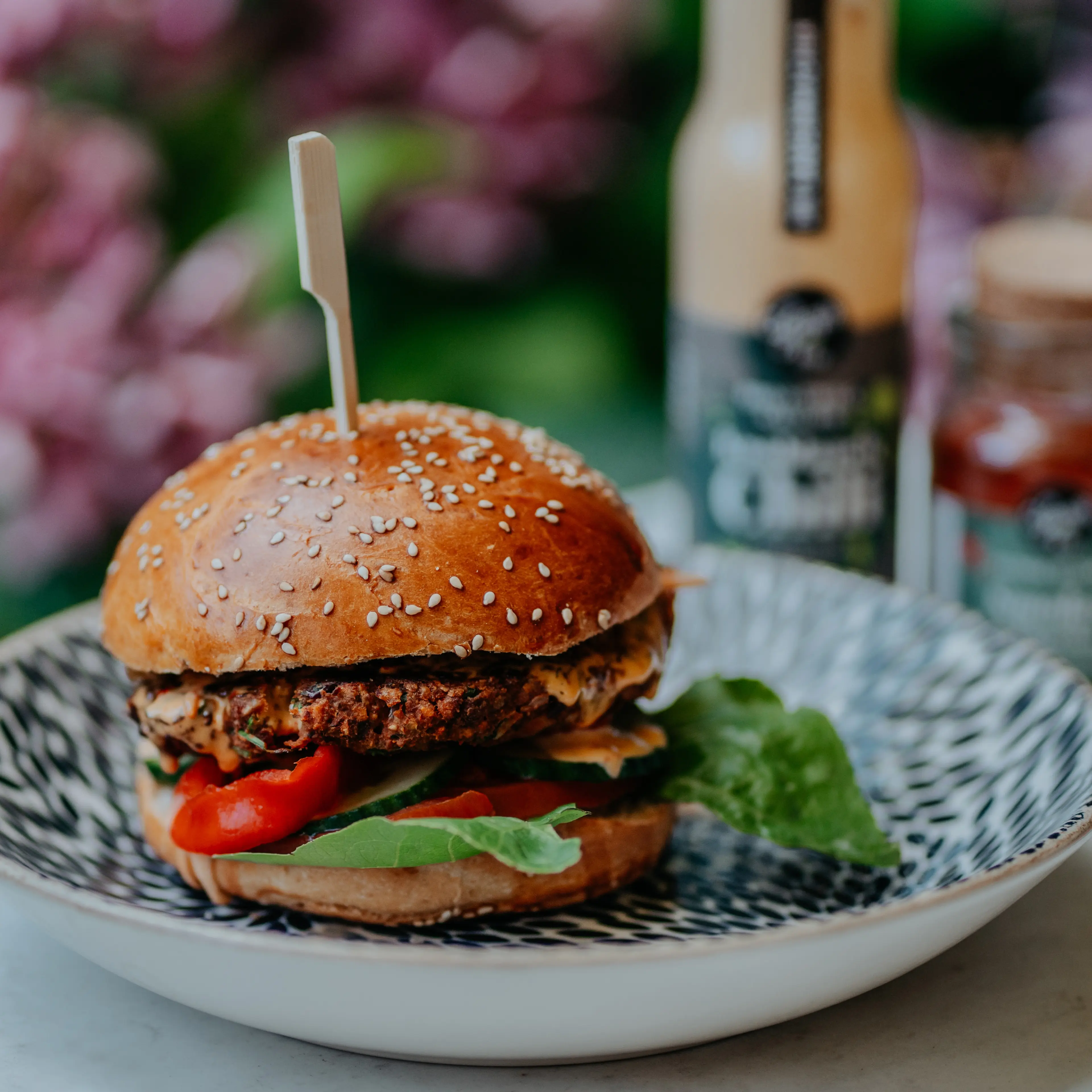 Burger mit Weisser Trueffel Sauce