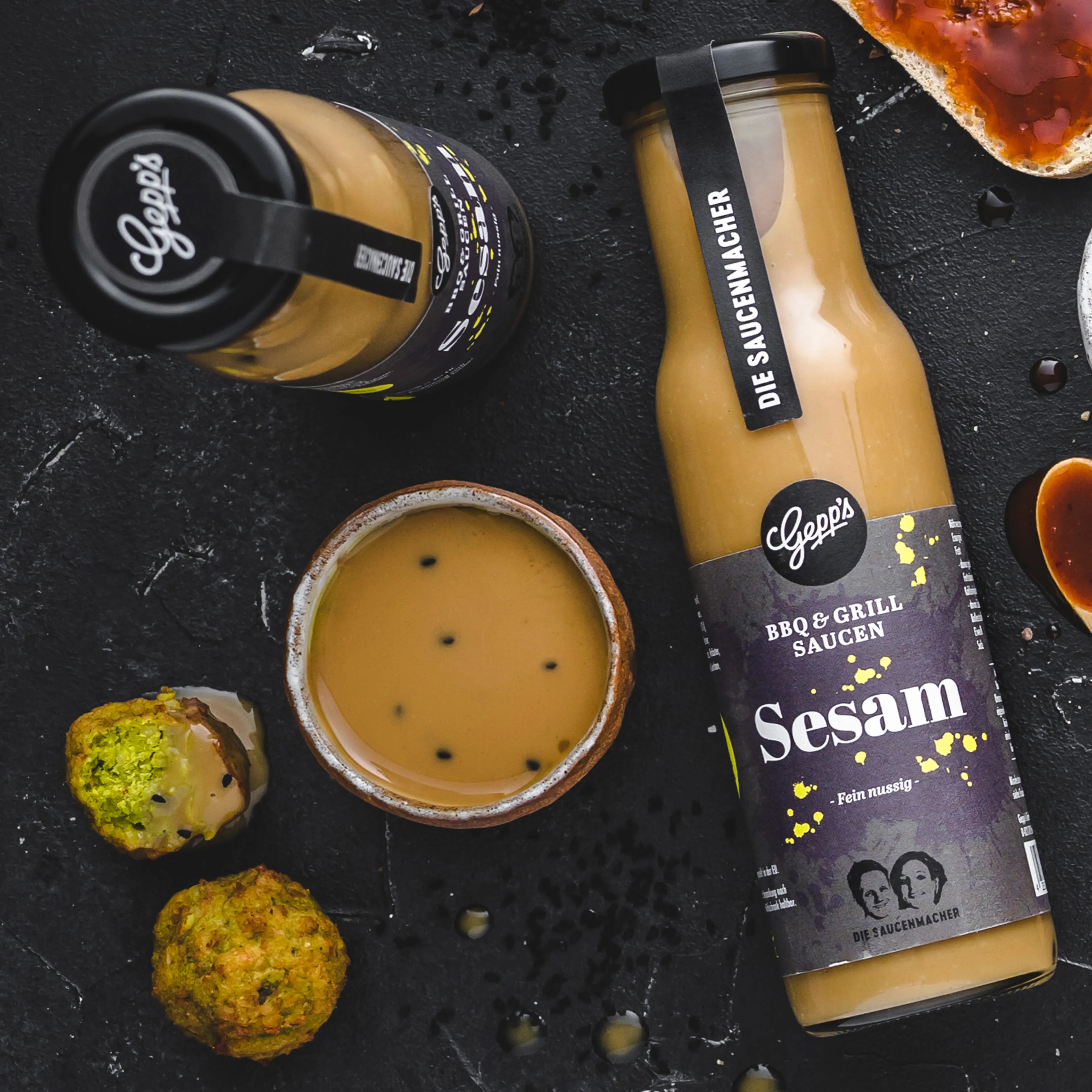 Sesam Sauce zu Falafelbaellchen