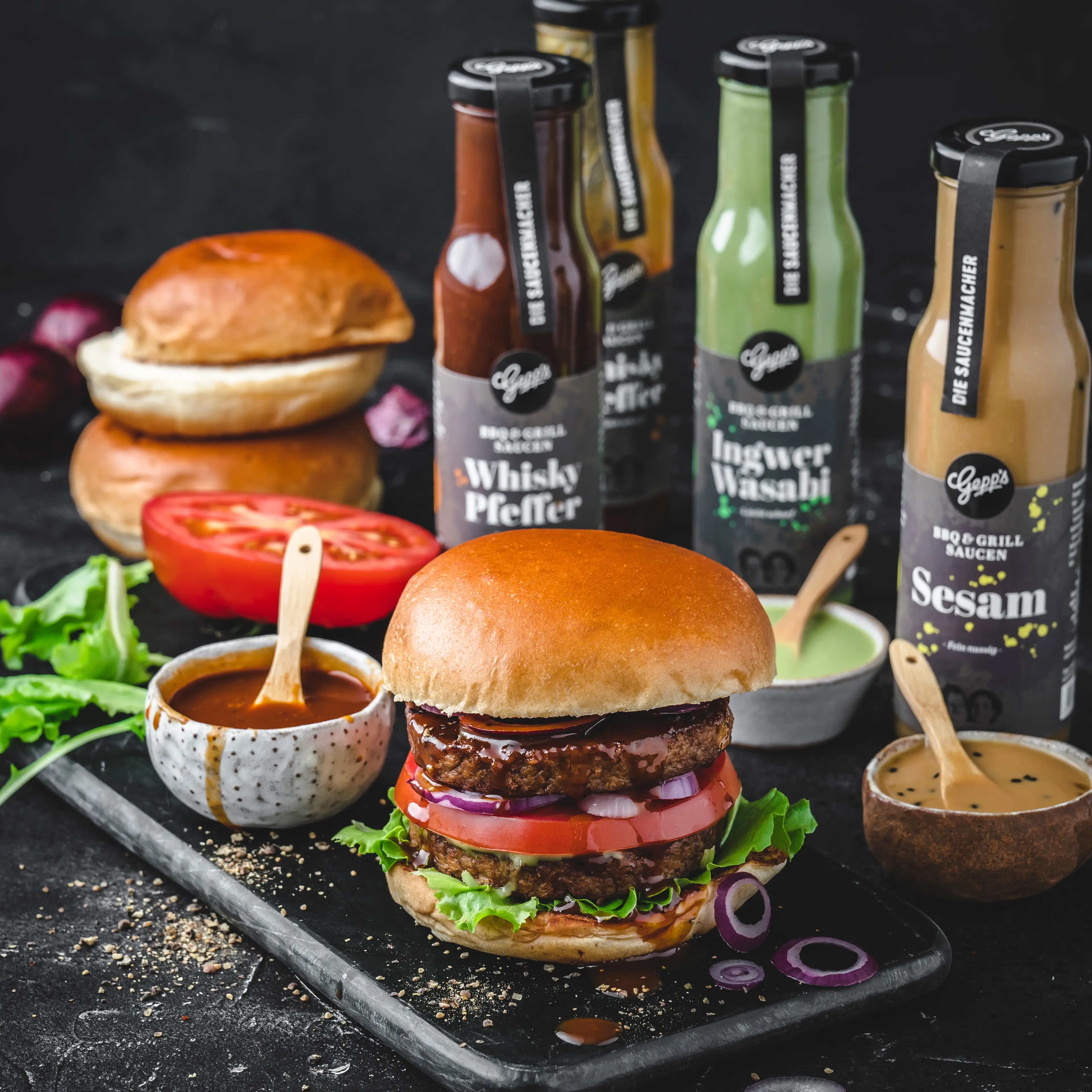 Sesam Sauce zum Burger
