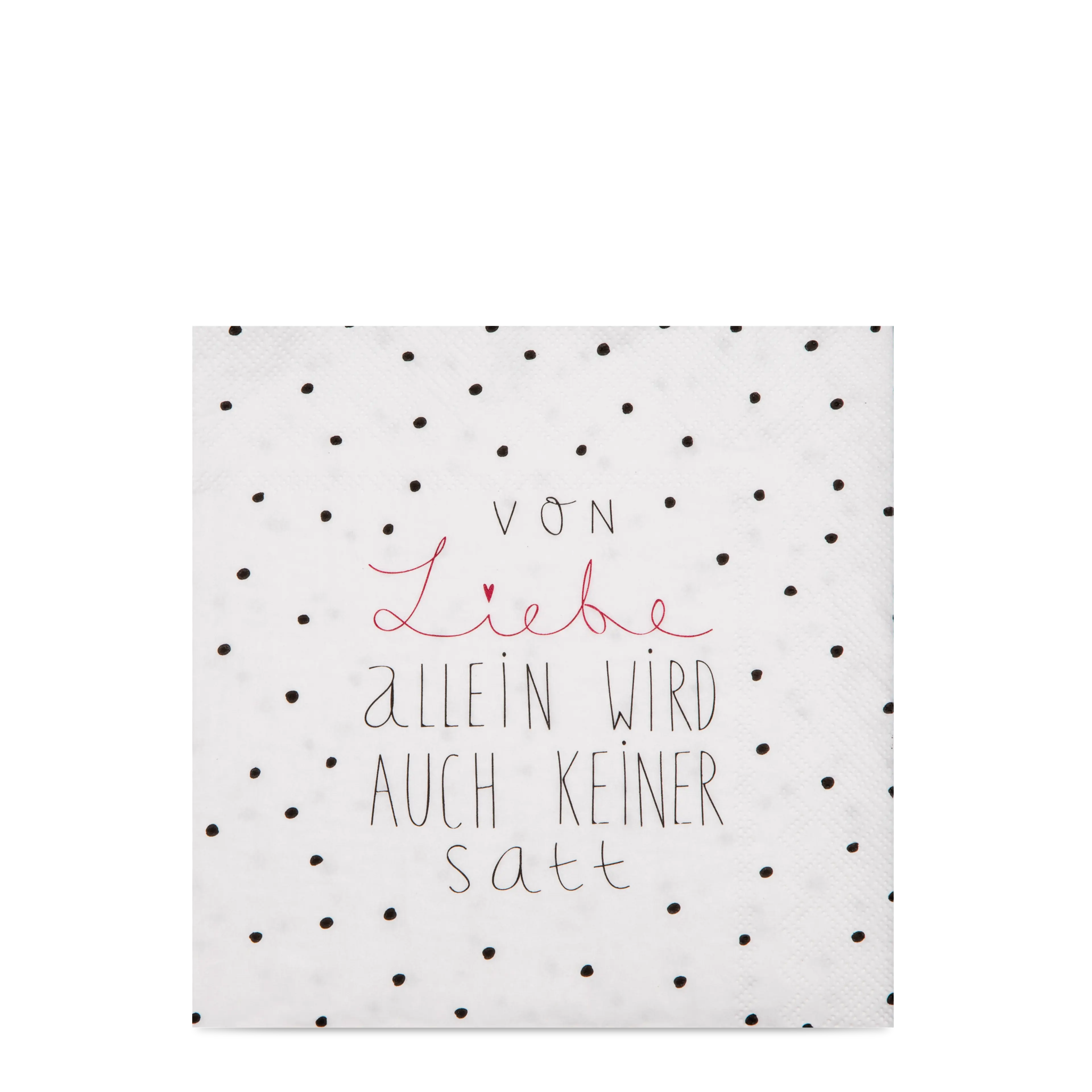 +Serviette Von Liebe allein