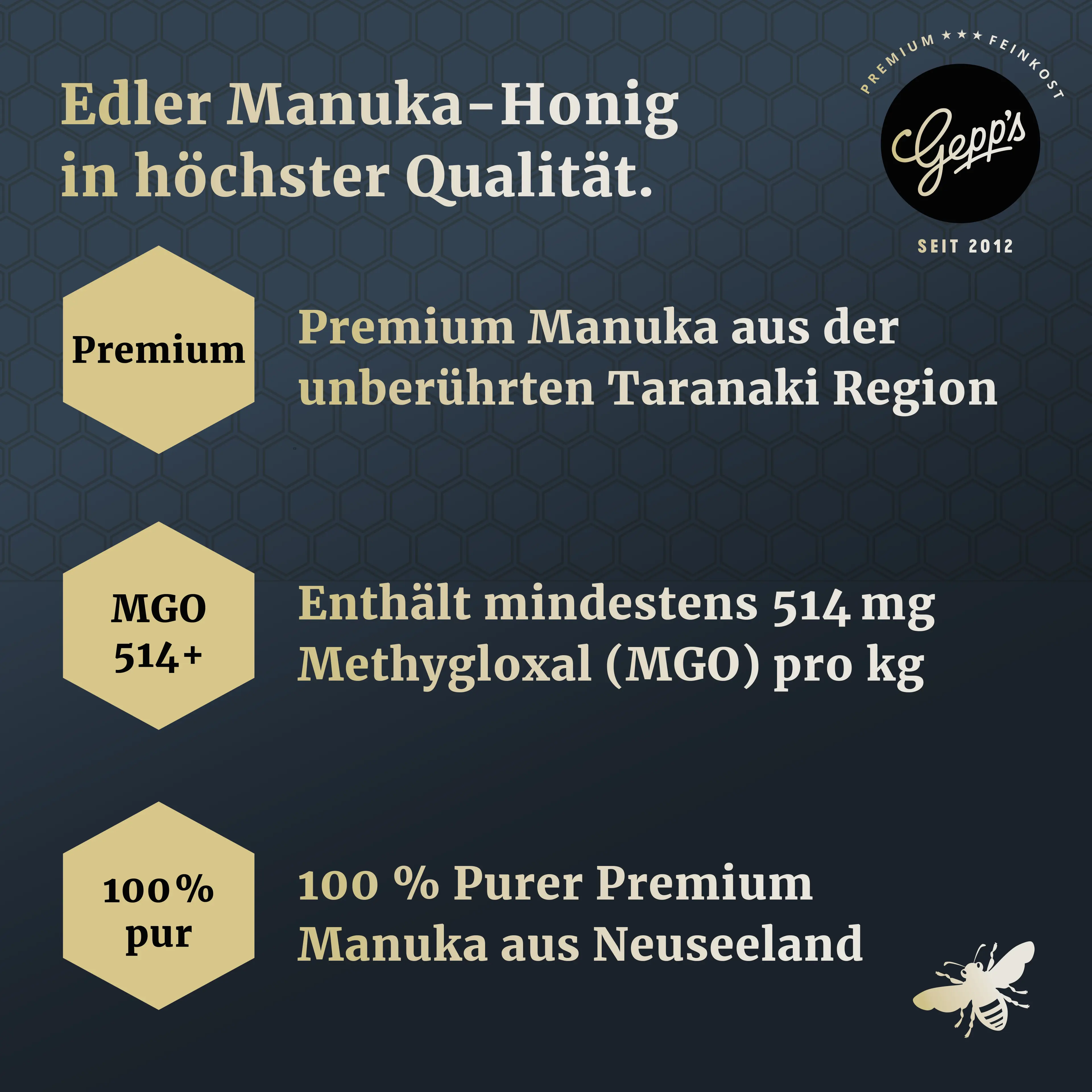 Manuka Honig Vorteilsuebersicht
