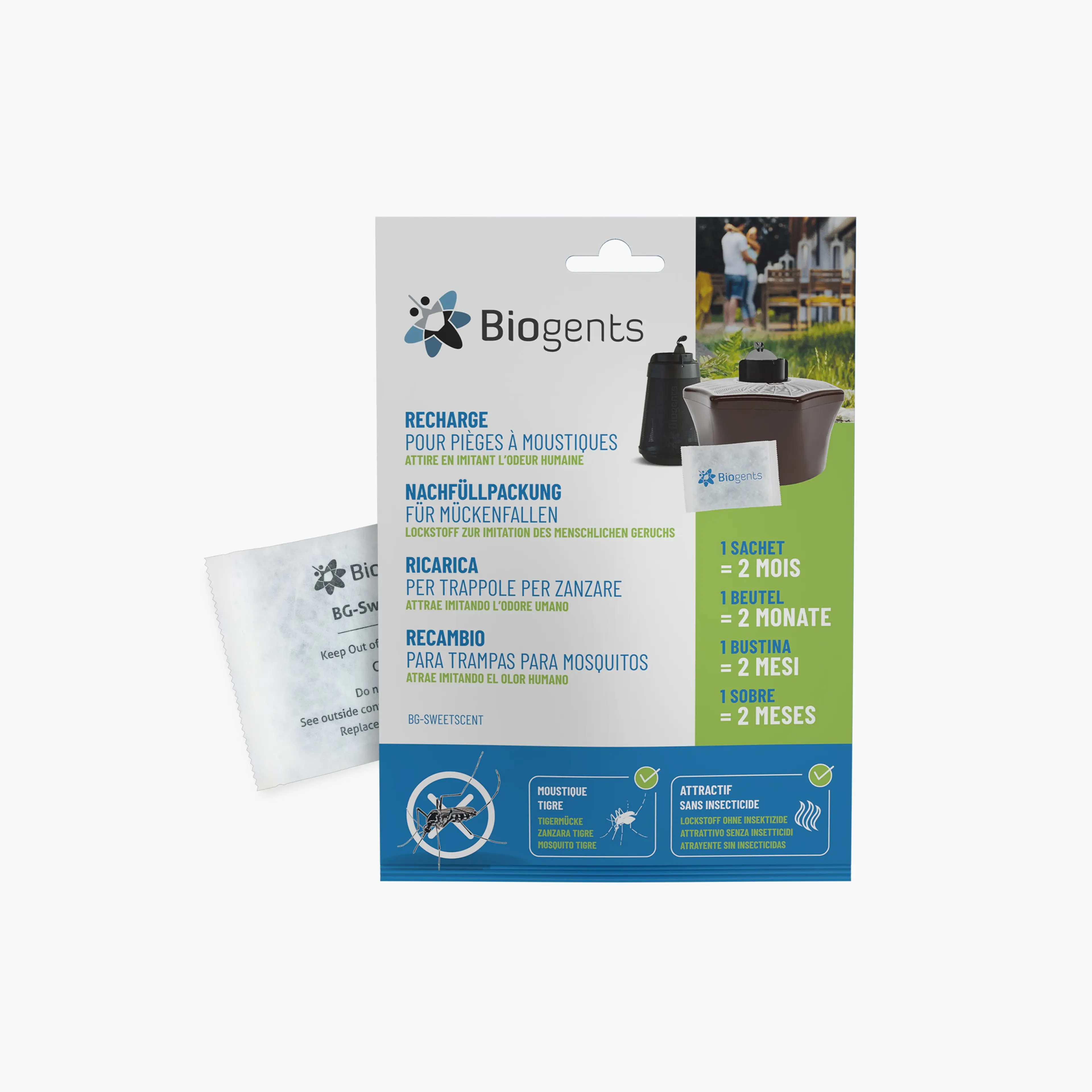 Lockstoff als Nachfüllpackung für Mückenfallen (1x BG-Sweetscent)